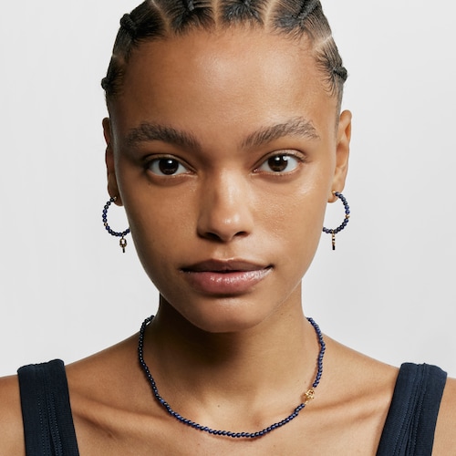 Collar con baño de oro 18 kt sobre plata y sodalita TOUS MANIFESTO