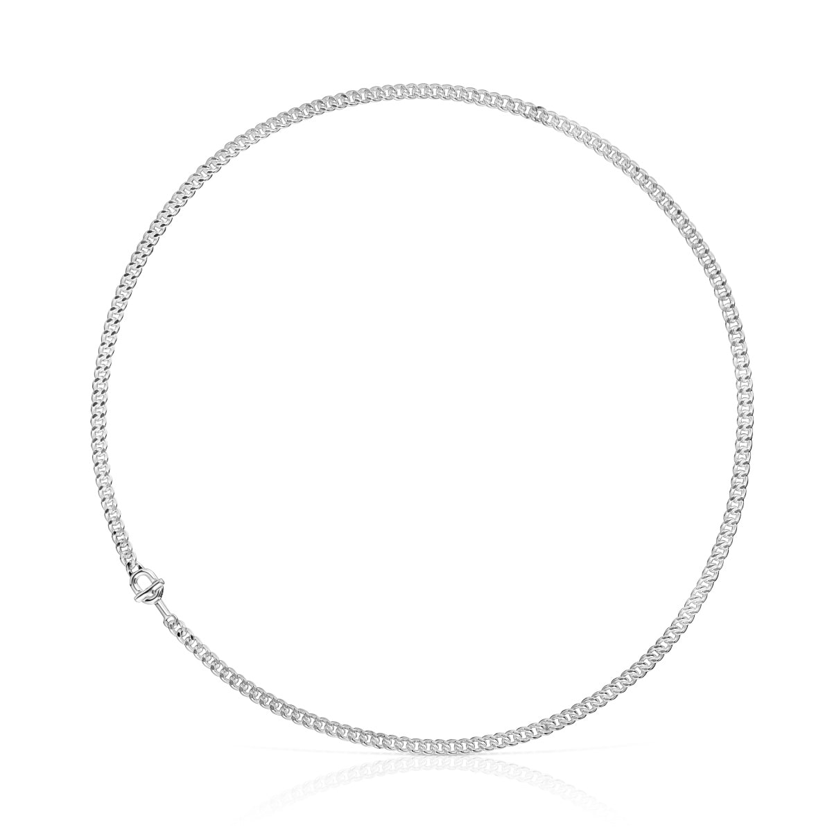 Gargantilla barbada de plata TOUS MANIFESTO 42 cm