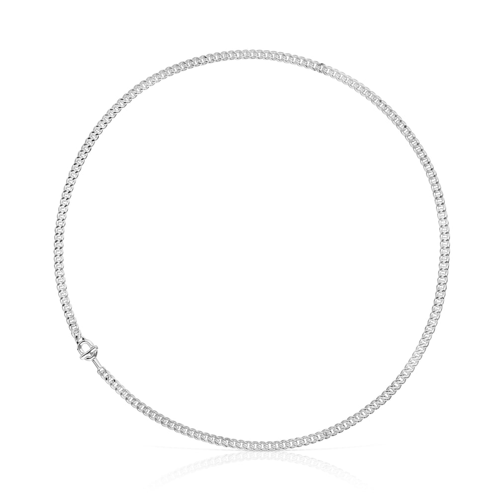 Gargantilla barbada de plata TOUS MANIFESTO 42 cm Gargantilla barbada de plata TOUS MANIFESTO 42 cm