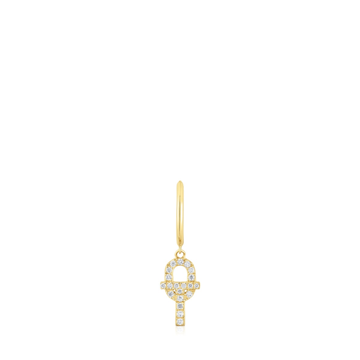TOUS MANIFESTO Gold Single Earring with diamonds