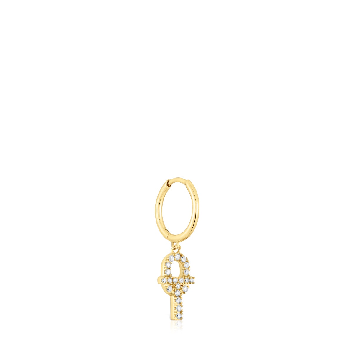 TOUS MANIFESTO Gold Single Earring with diamonds