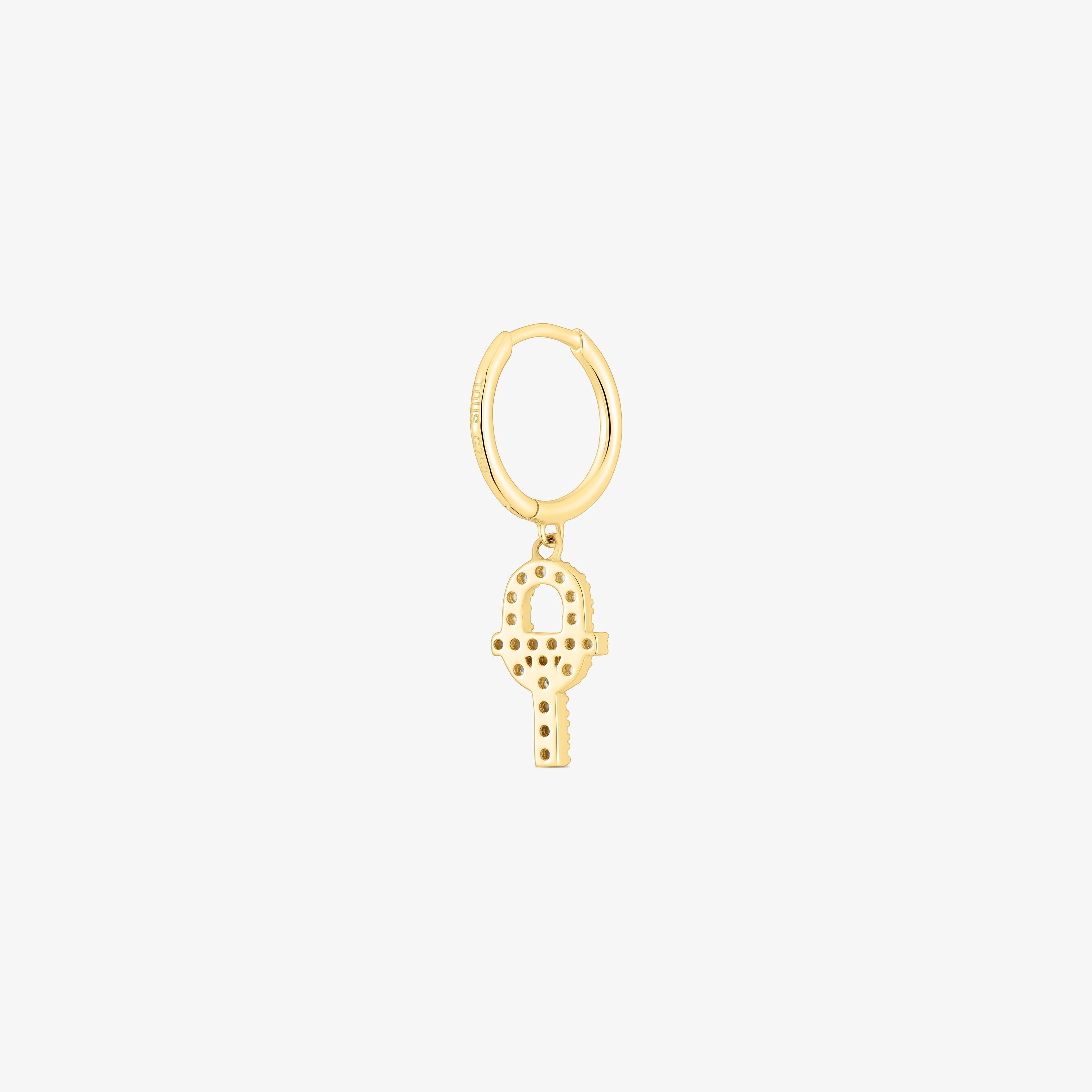 TOUS MANIFESTO 18K solid gold Single Earring with diamonds