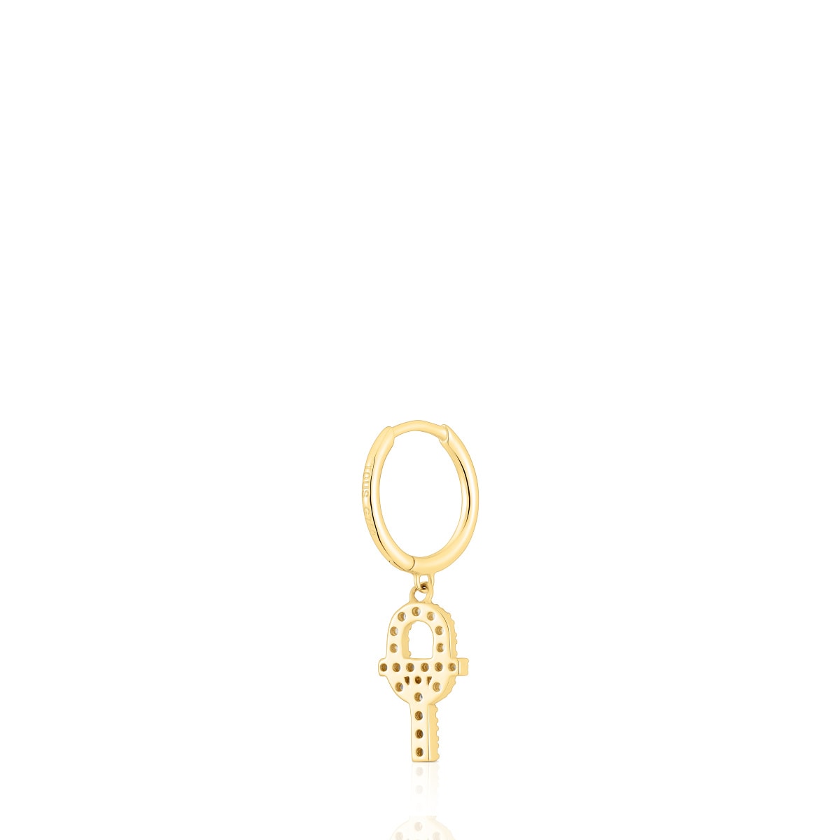 TOUS MANIFESTO Gold Single Earring with diamonds