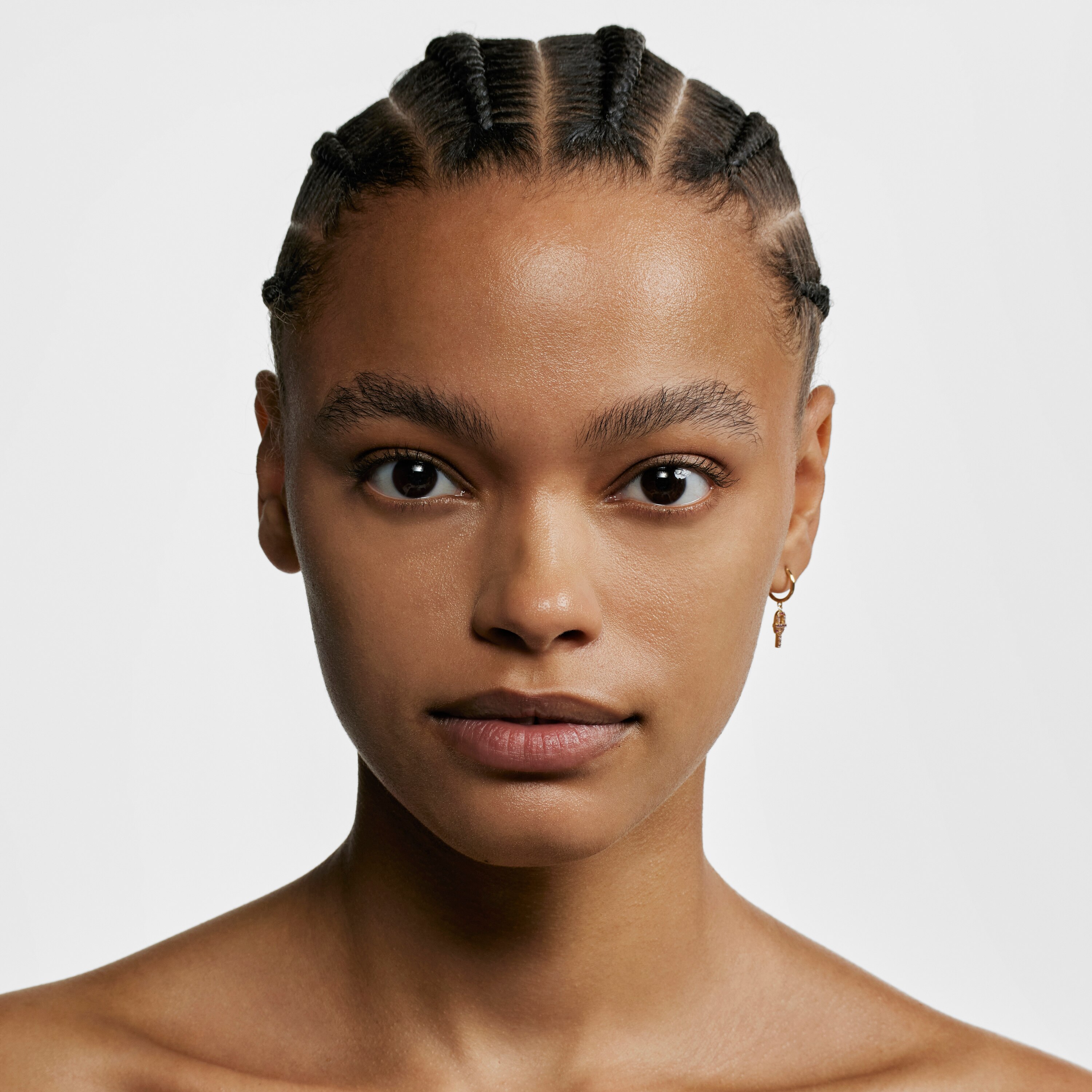 Loose gold TOUS MANIFESTO Earring with gemstones