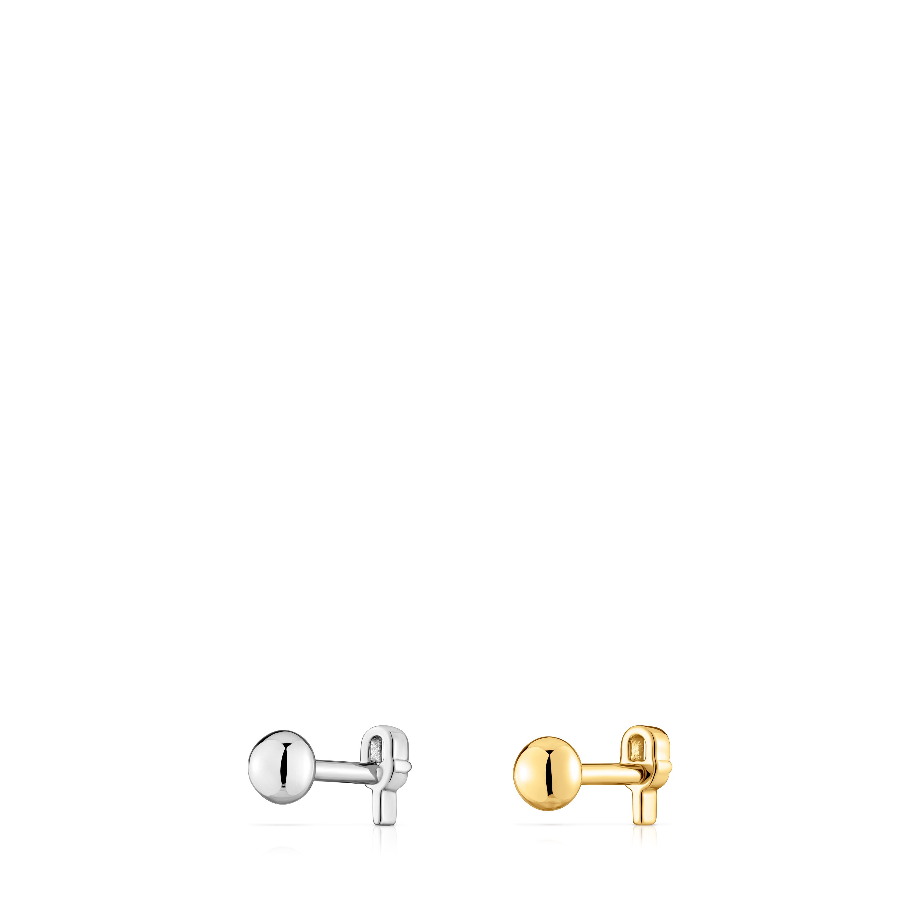 Pack of TOUS MANIFESTO Ear piercings in gold- and silver-colored IP steel