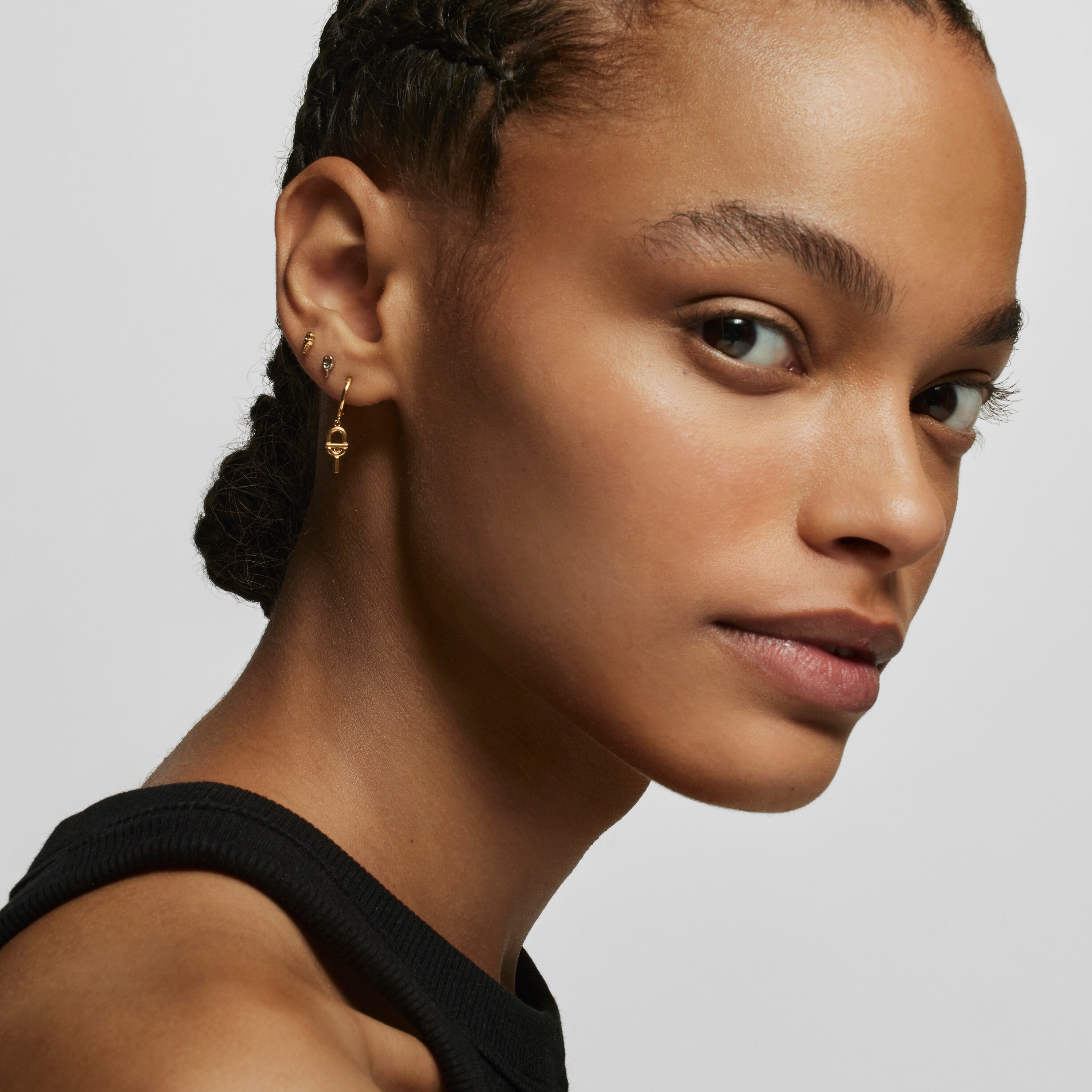 Pack of TOUS MANIFESTO Ear piercings in gold- and silver-colored IP steel