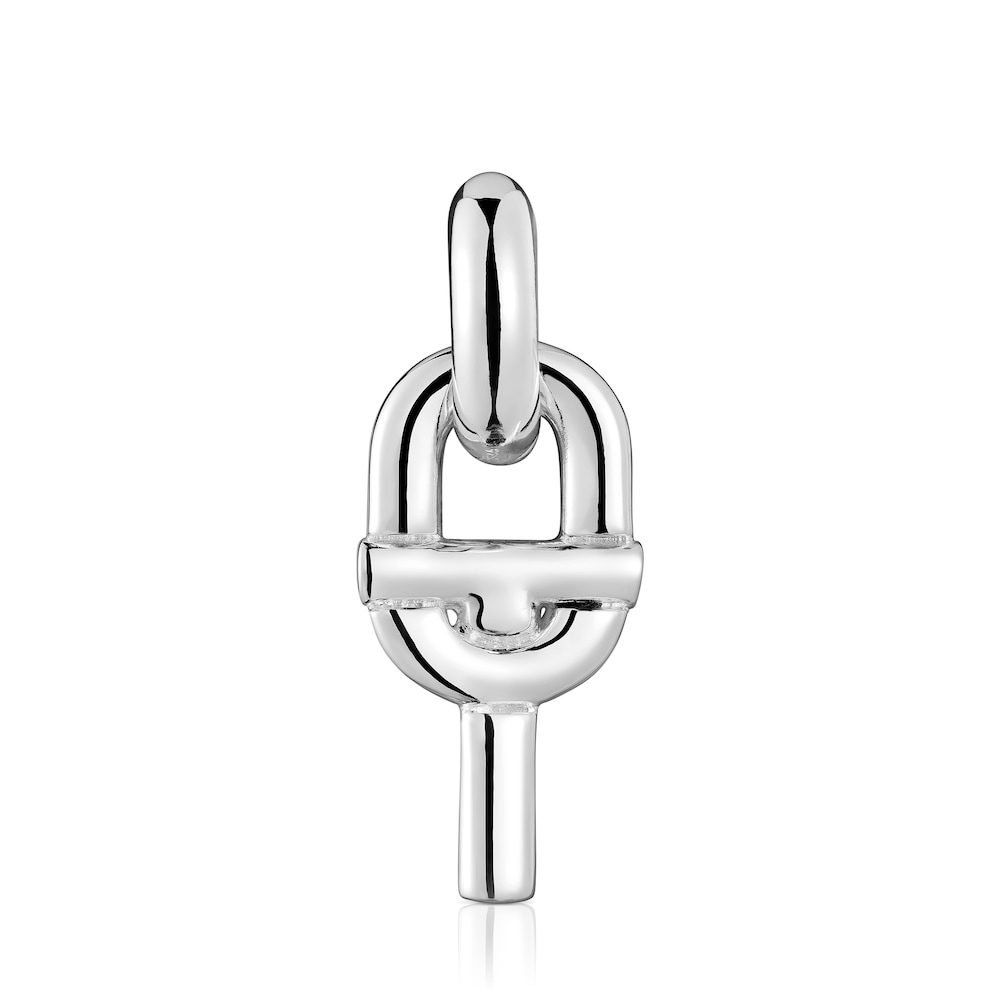 Loose silver TOUS MANIFESTO Hoop earring