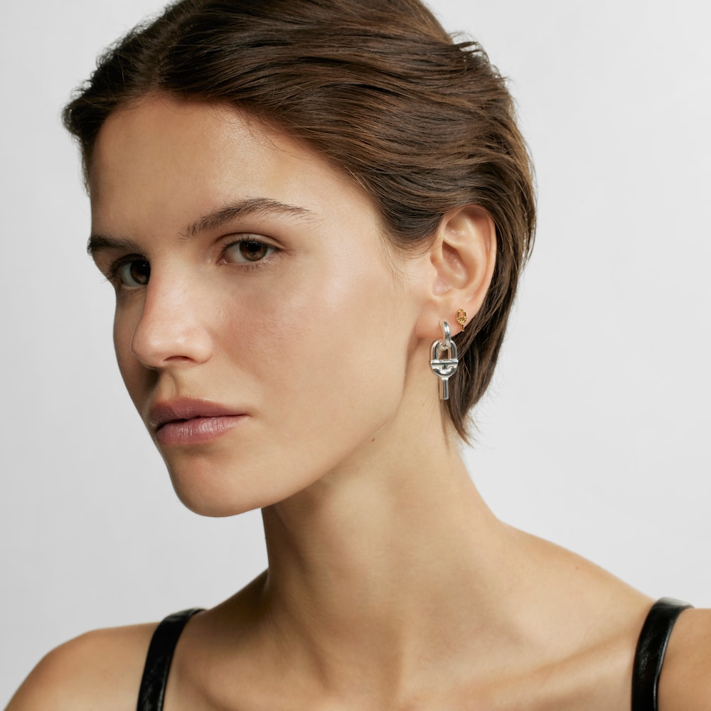 Loose silver TOUS MANIFESTO Hoop earring image number 3
