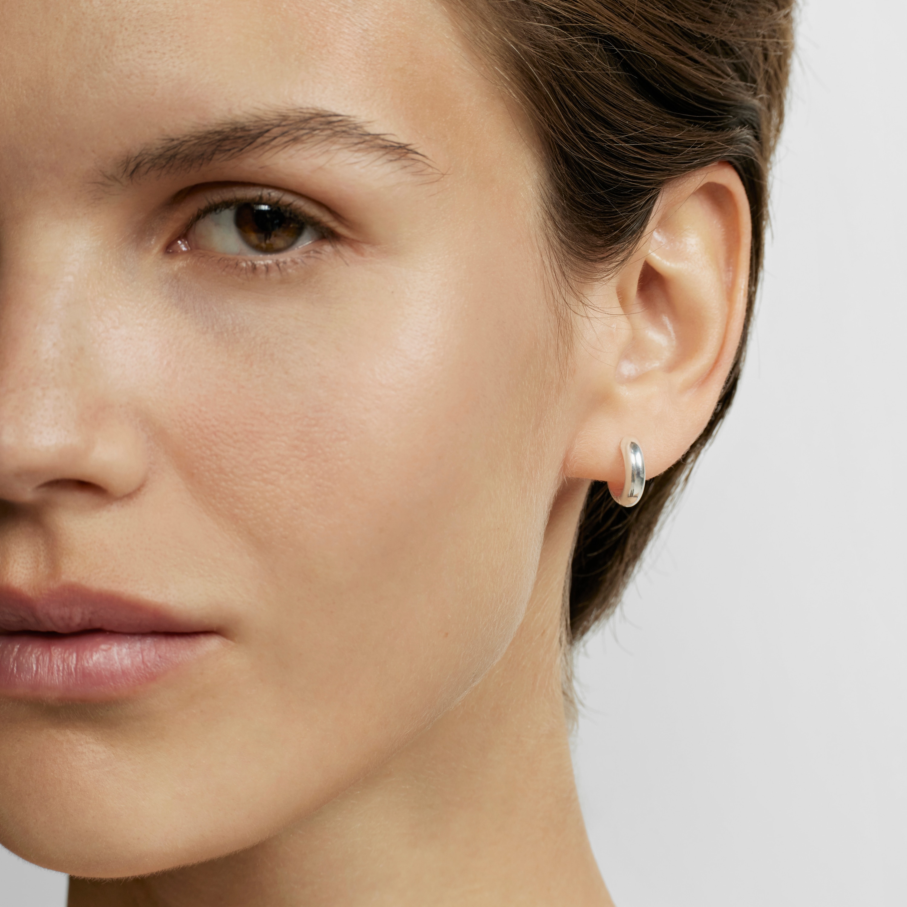 Loose silver TOUS MANIFESTO Hoop earring