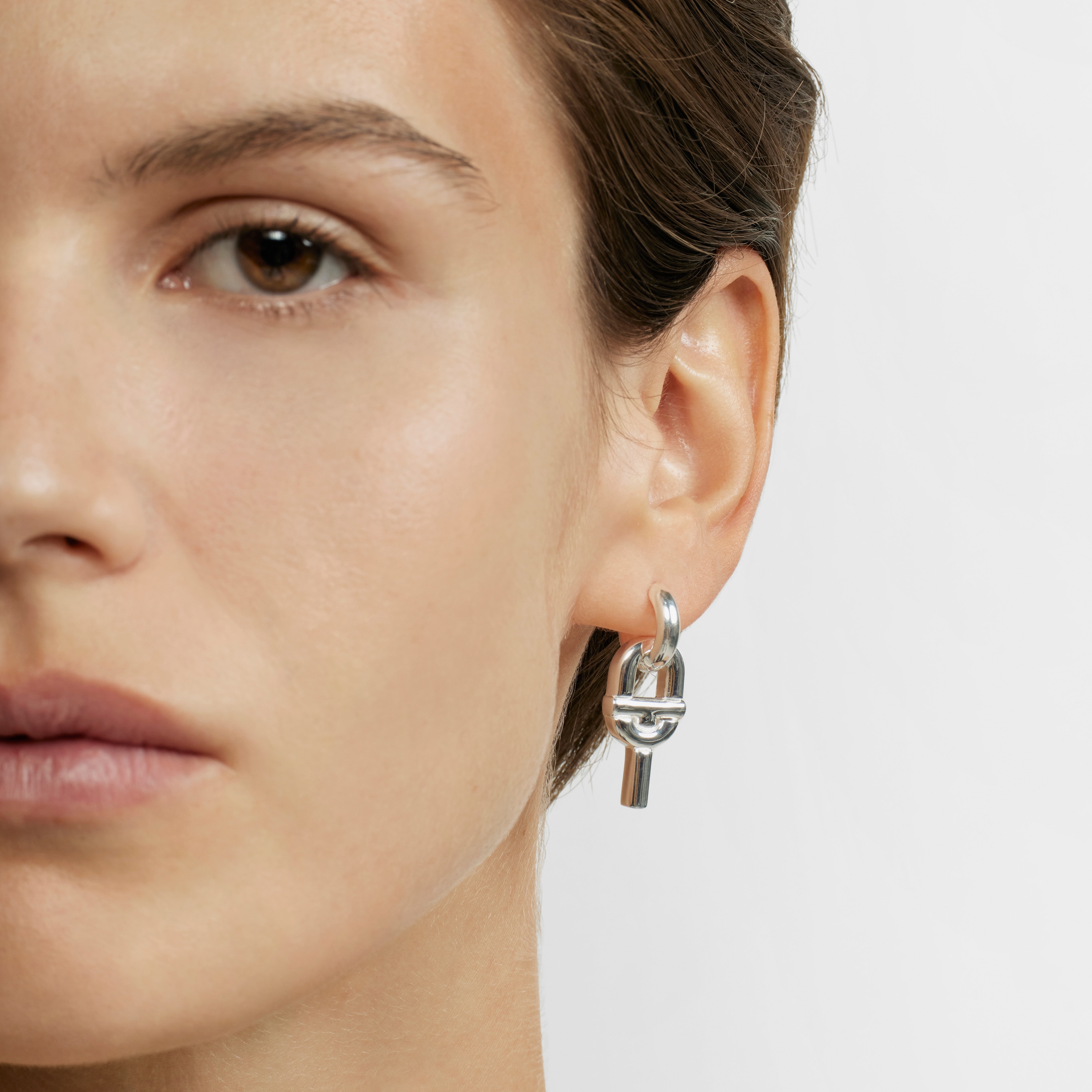 Loose silver TOUS MANIFESTO Hoop earring