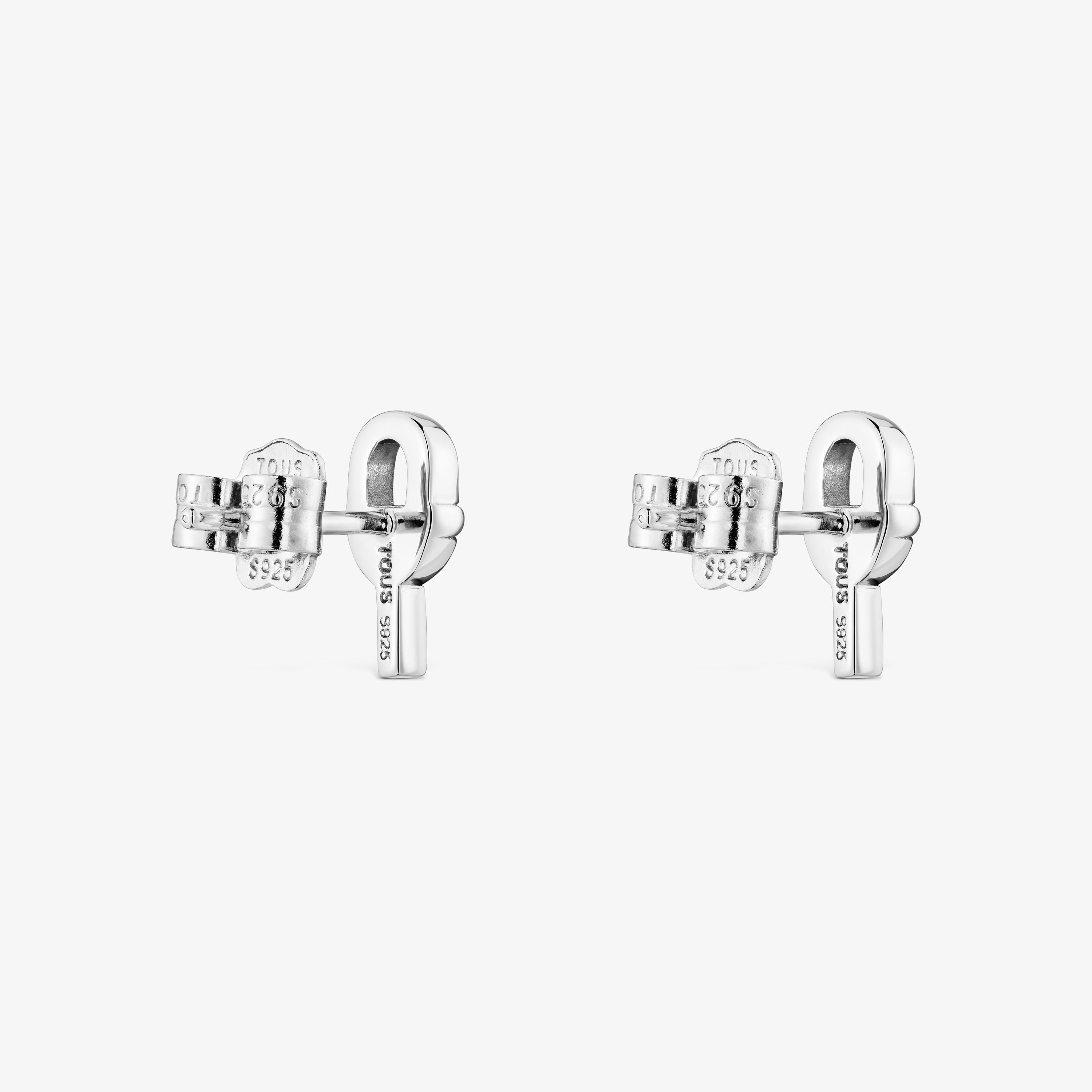 Small silver TOUS MANIFESTO Earrings
