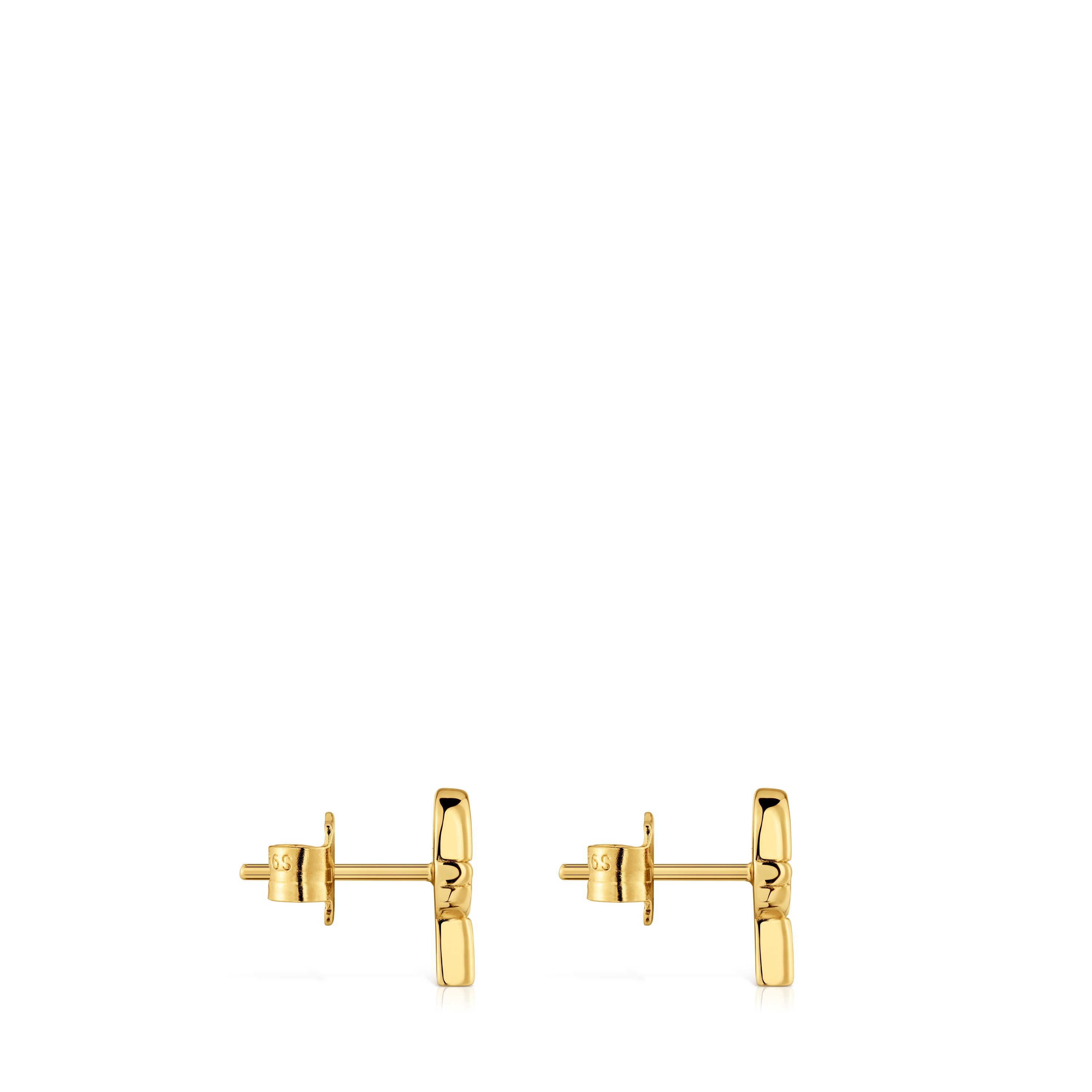 Small TOUS MANIFESTO Earrings with 18 kt gold plating over silver