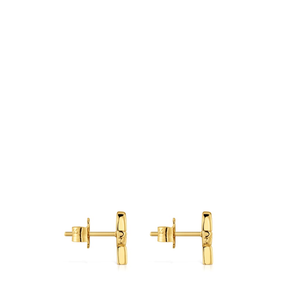Small TOUS MANIFESTO Earrings with 18 kt gold plating over silver