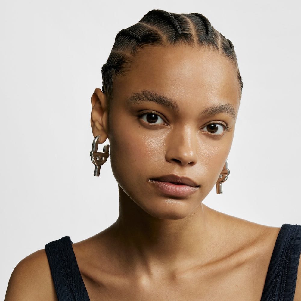 Large silver TOUS MANIFESTO Earrings