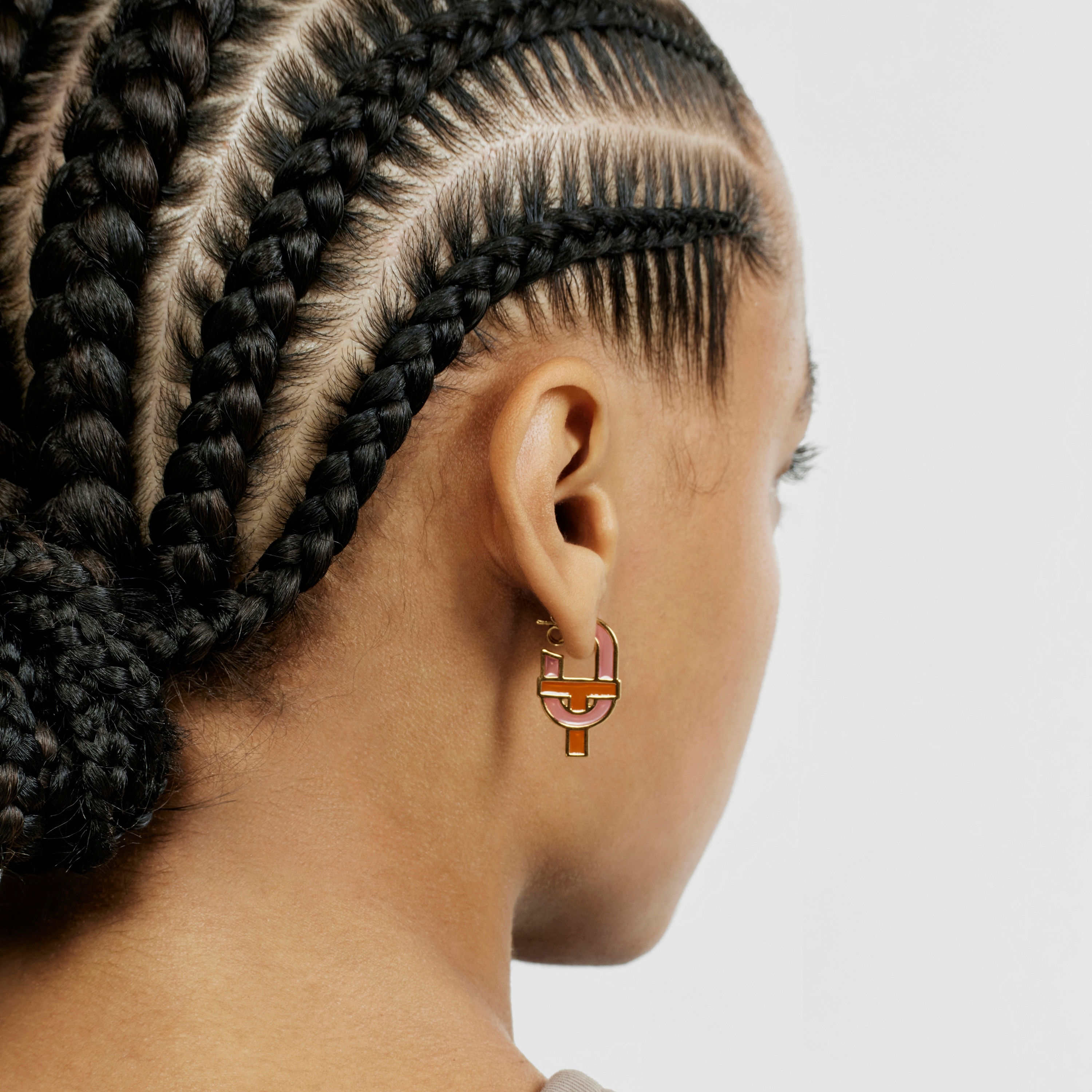 Earrings with 18K gold vermeil and enamel TOUS MANIFESTO