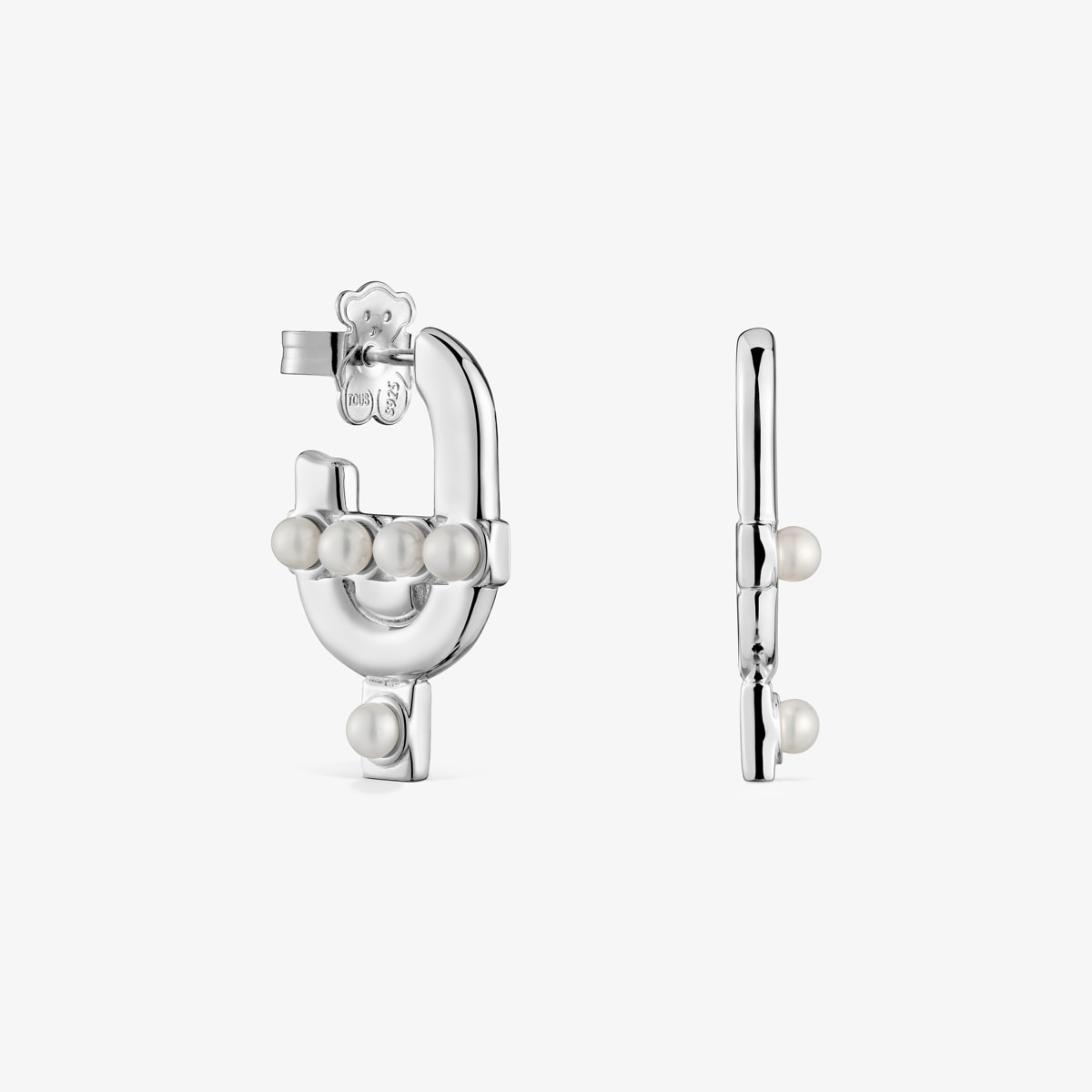 Tous - Pendientes De Plata Y Perlas Cultivadas Tous Manifesto - Blanco