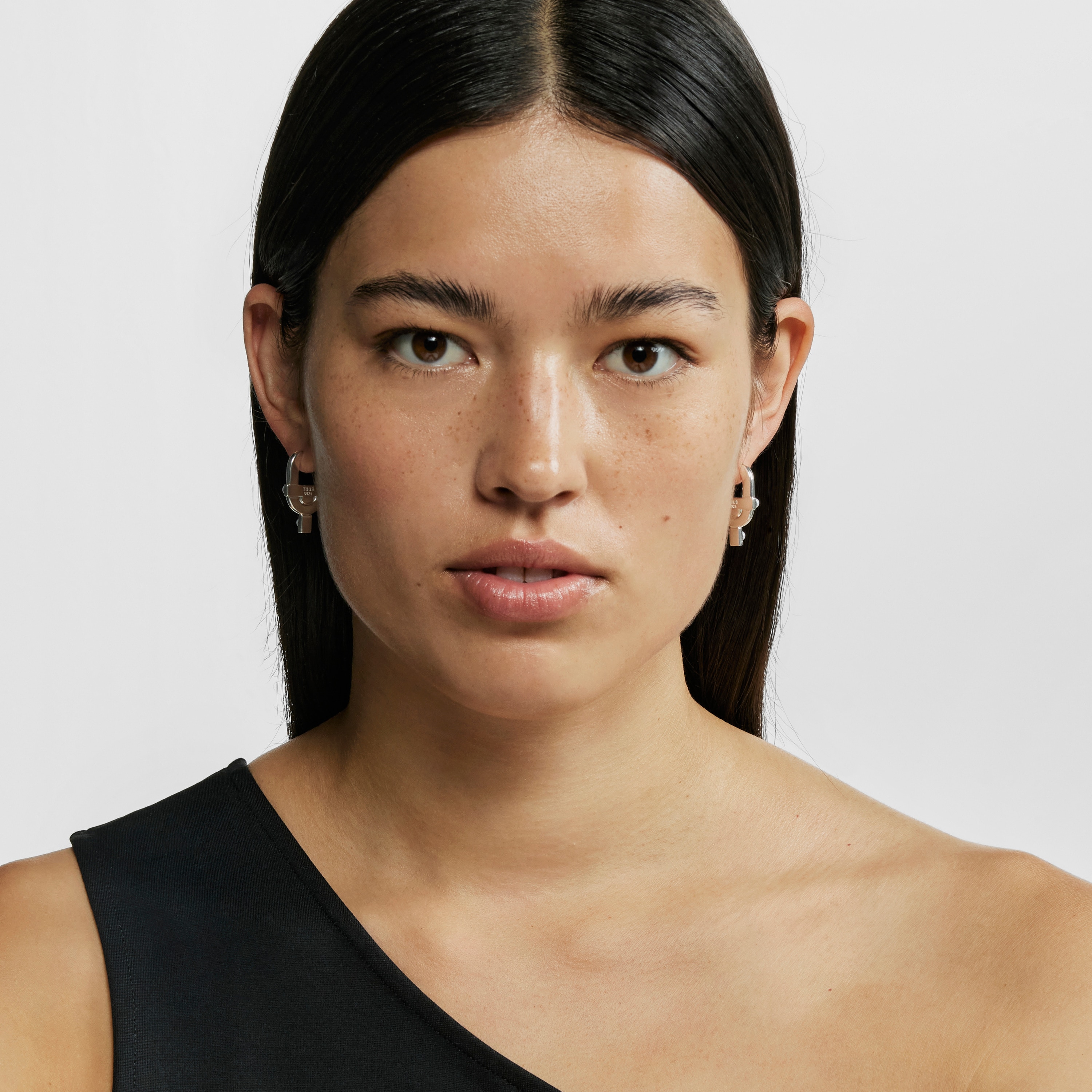 Silver Earrings with cultured pearls TOUS MANIFESTO