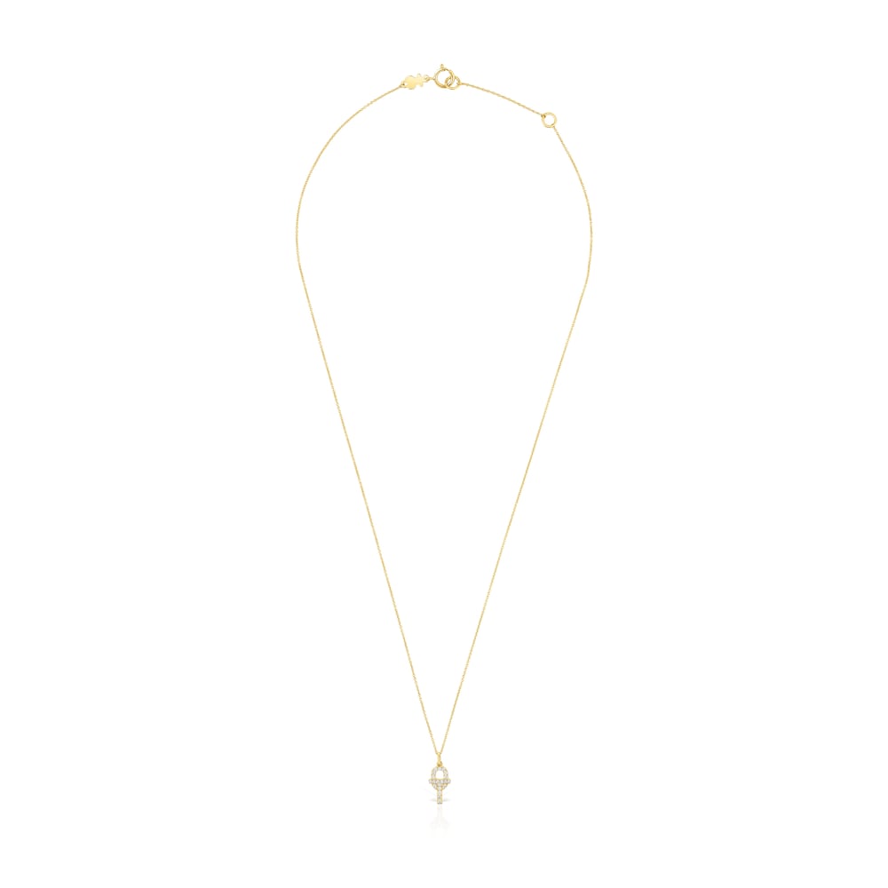 Gold TOUS MANIFESTO Necklace with diamonds Gold TOUS MANIFESTO Necklace with diamonds
