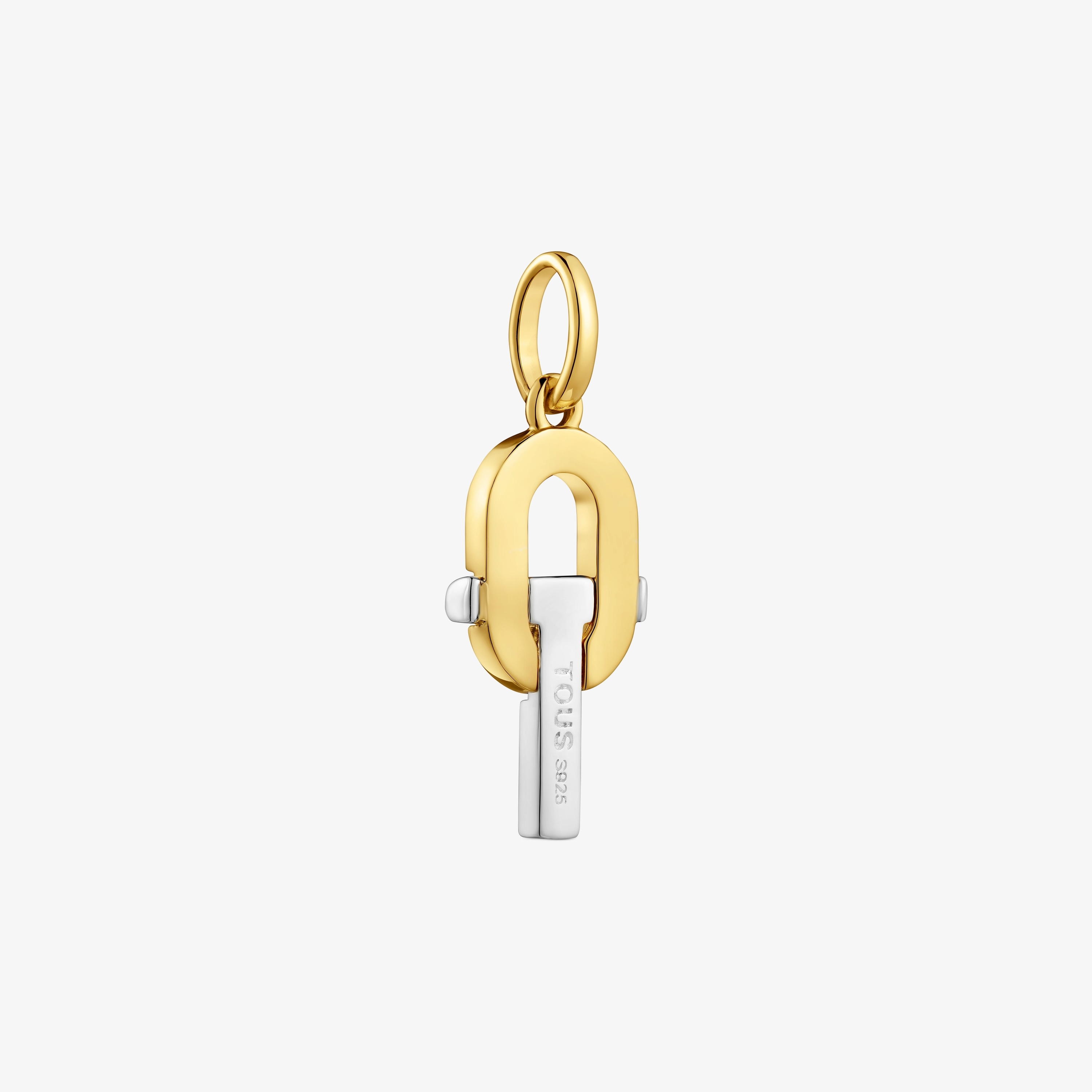 TOUS MANIFESTO Pendant in silver with 18K gold vermeil