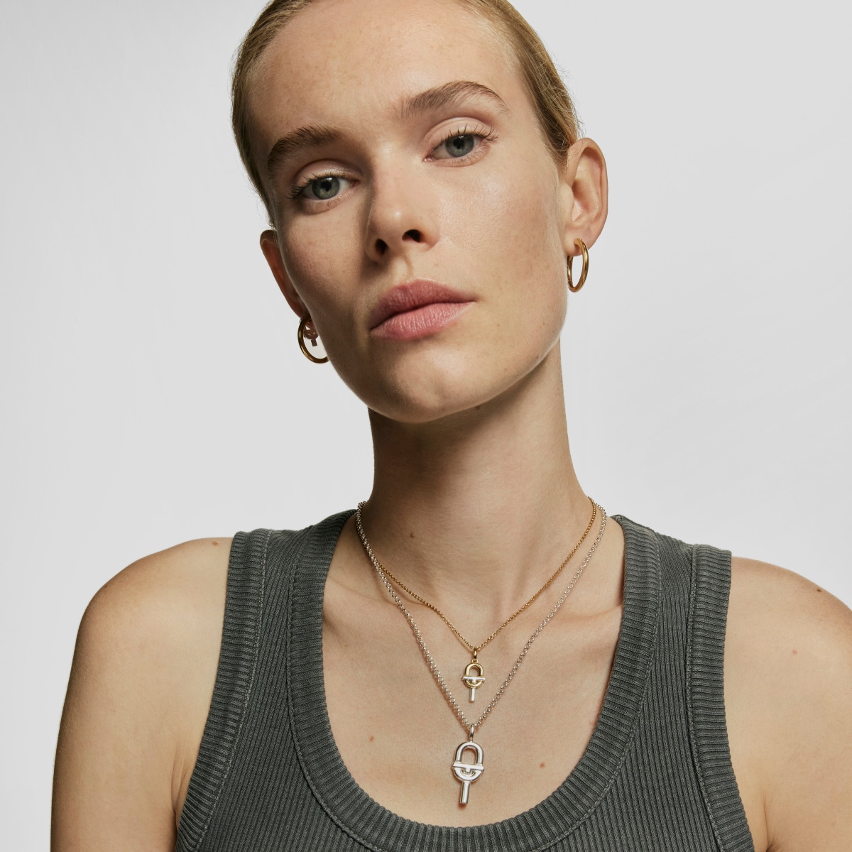 TOUS MANIFESTO Pendant in silver with 18kt gold plating over silver
