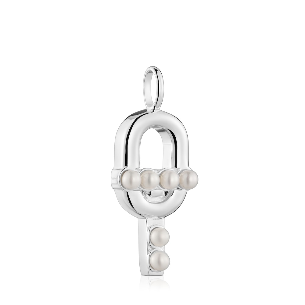Silver Pendant with cultured pearls TOUS MANIFESTO