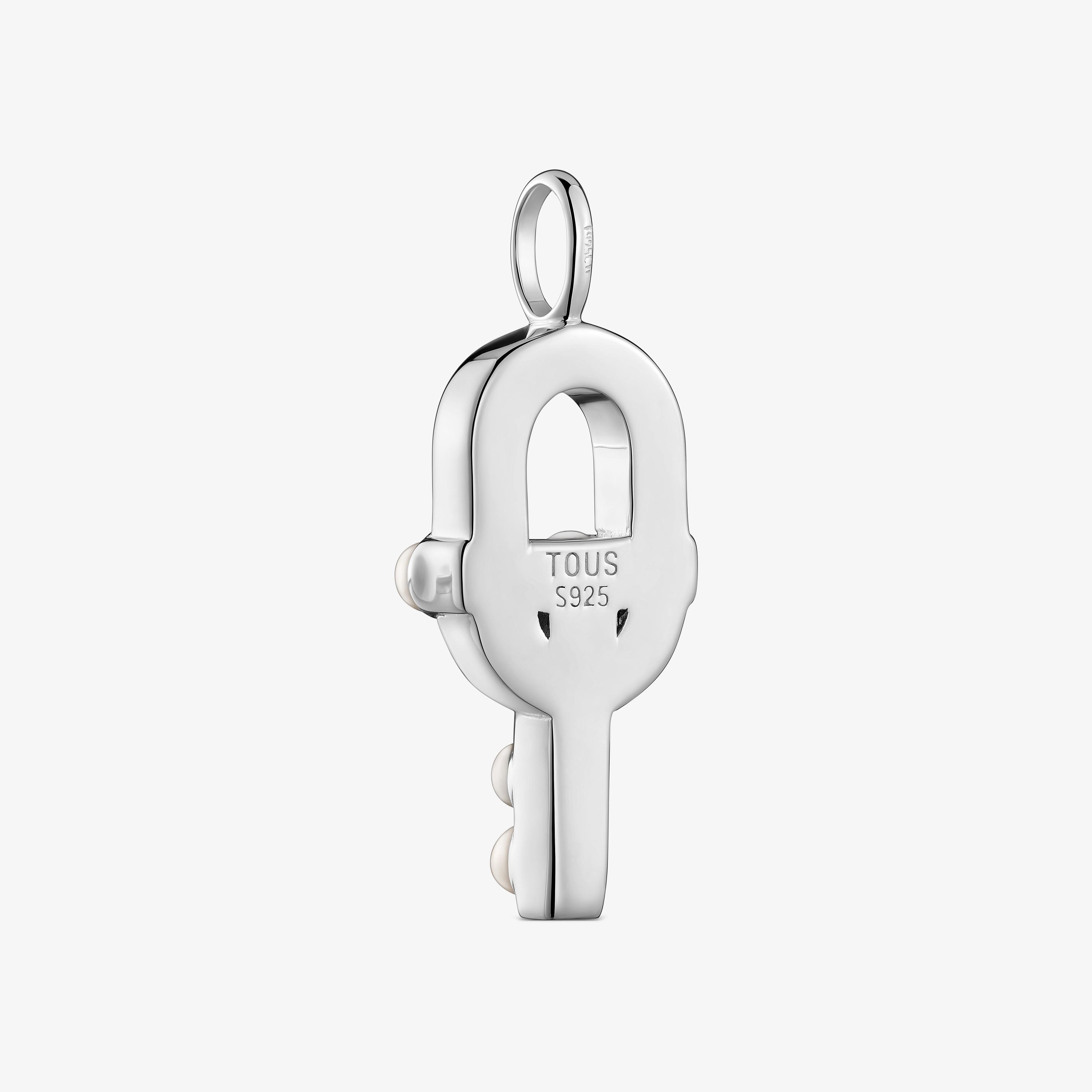 Silver Pendant with cultured pearls TOUS MANIFESTO