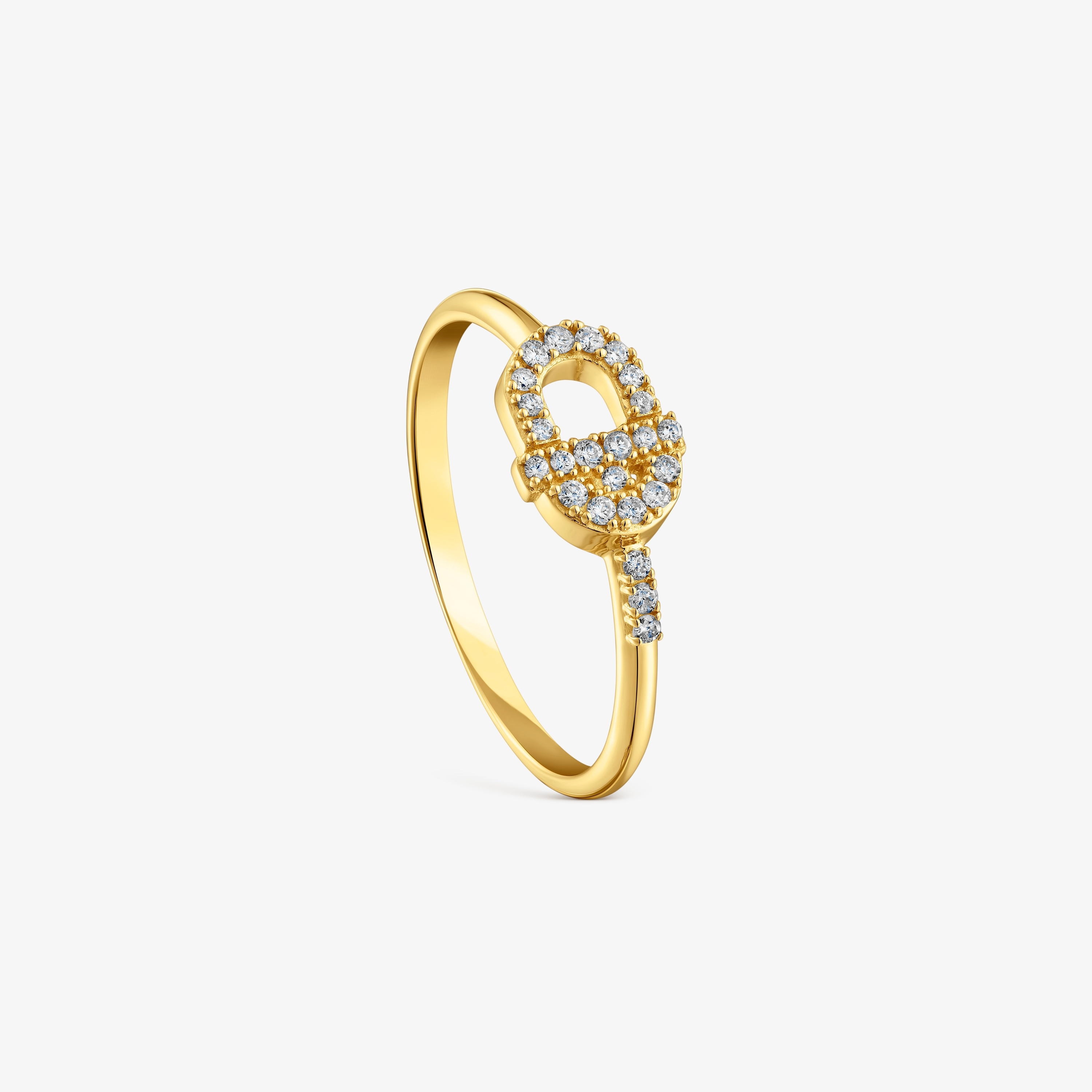 18K solid gold TOUS MANIFESTO Ring with diamonds
