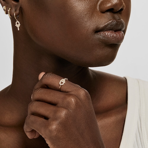 Gold TOUS MANIFESTO Ring with diamonds