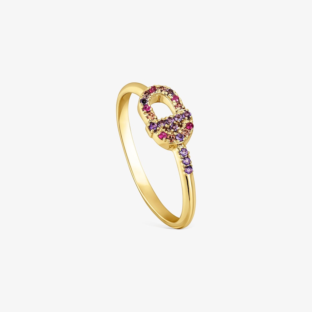 Pierścionek ze złota TOUS MANIFESTO z kamieniami szlachetnymi