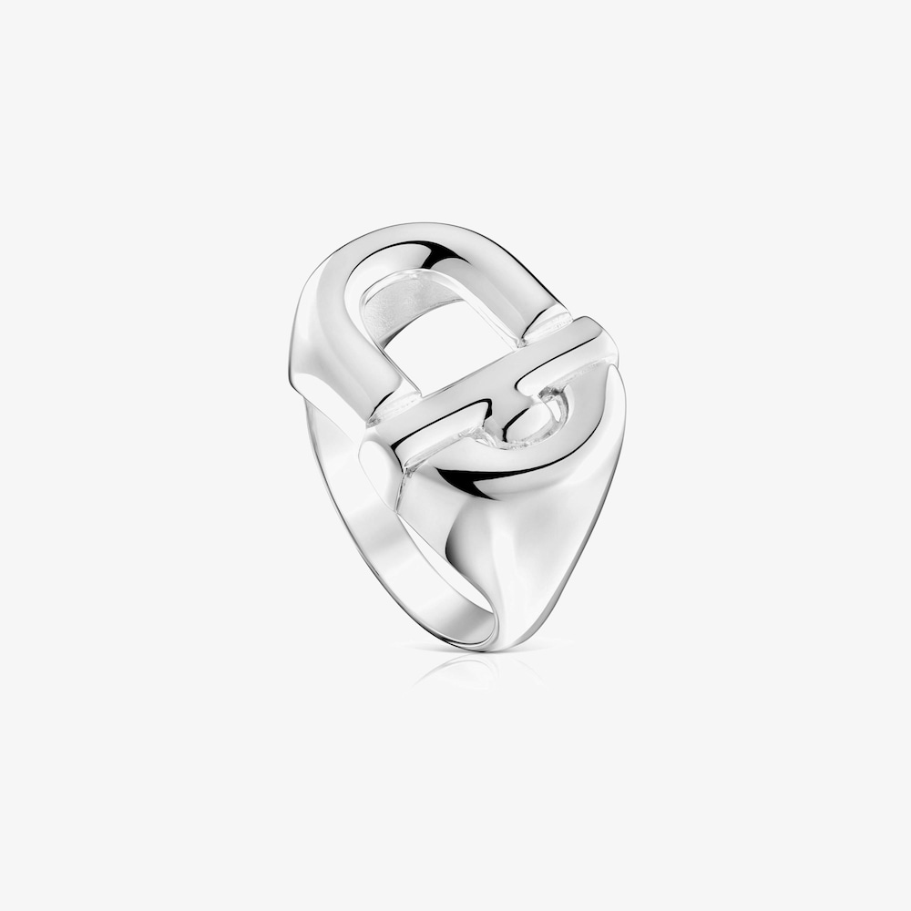 Manifesto Man Signet ring in silver