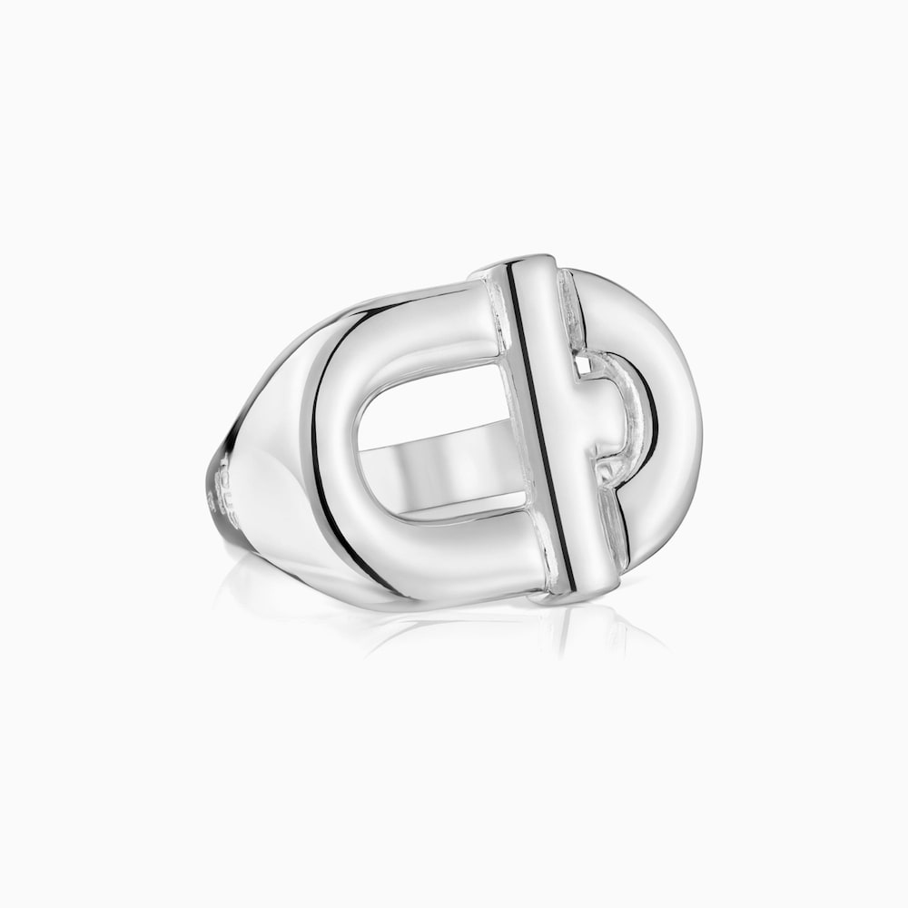 Manifesto Man Signet ring in silver