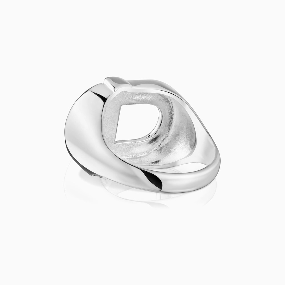 Manifesto Man Signet ring in silver