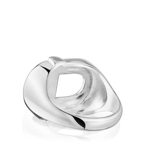 Manifesto Man Signet ring in silver