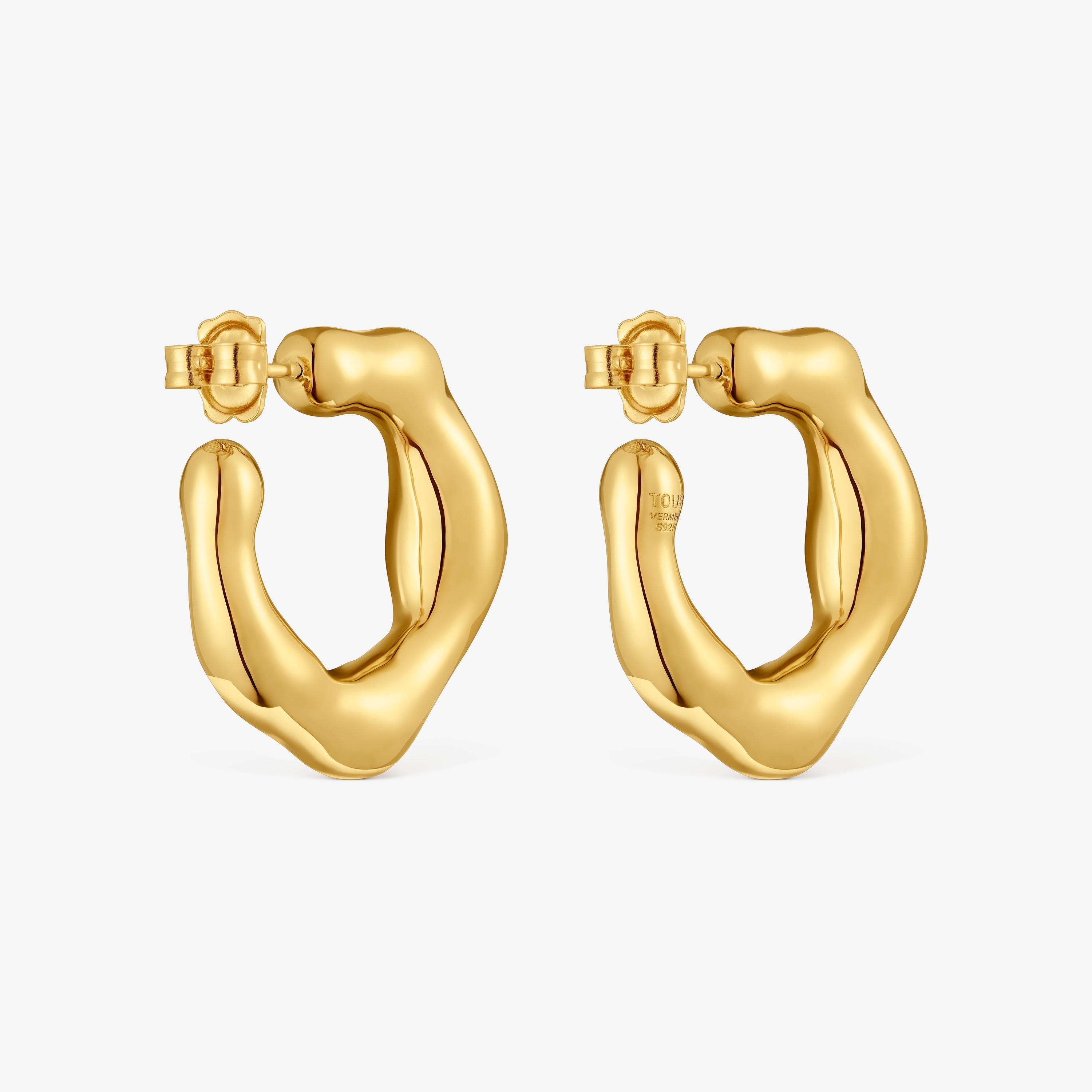 Silver vermeil hoop Earrings Tabit