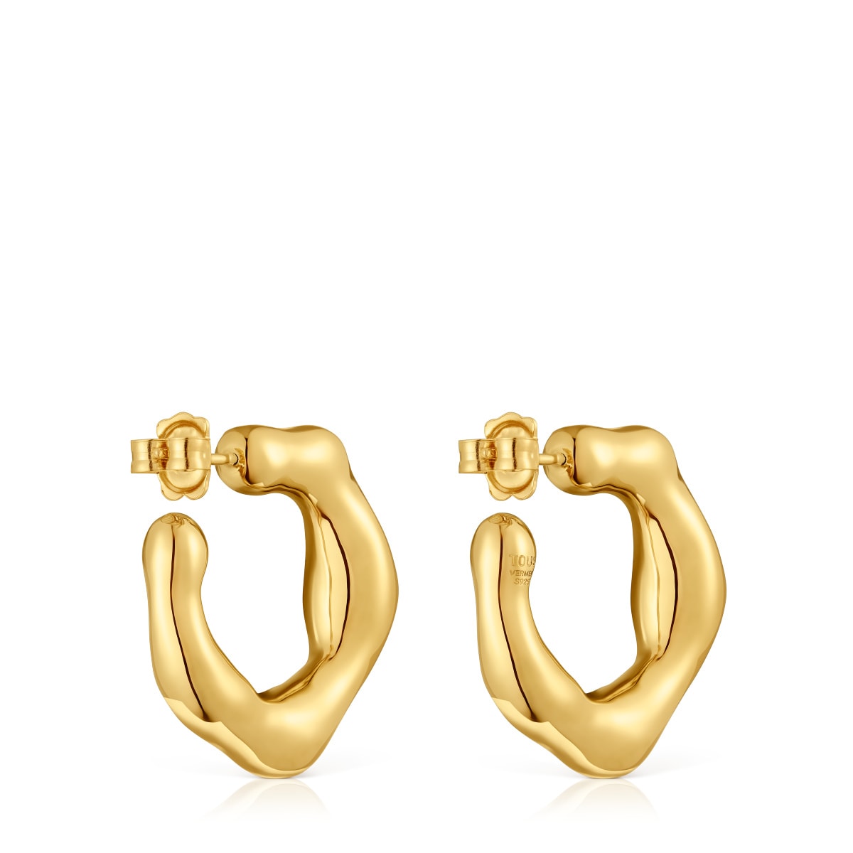 Silver vermeil hoop Earrings Tabit