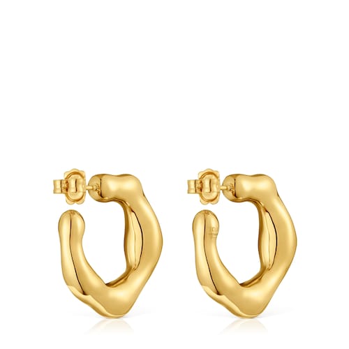 Silver vermeil hoop Earrings Tabit