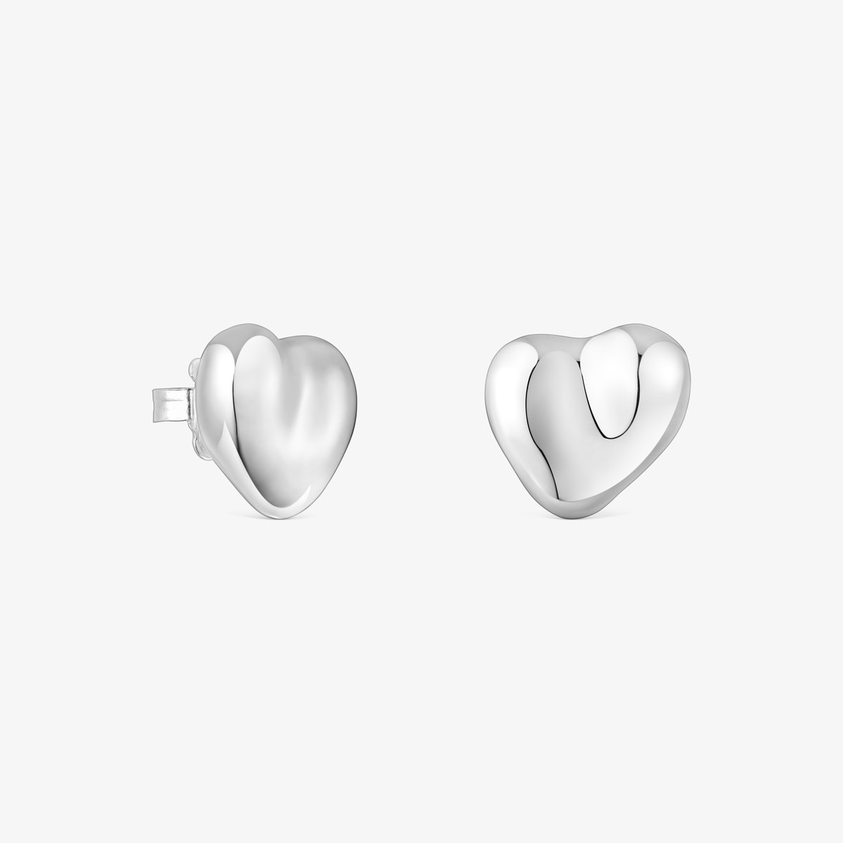 Pendientes De Plata Motivo Corazón Tabit