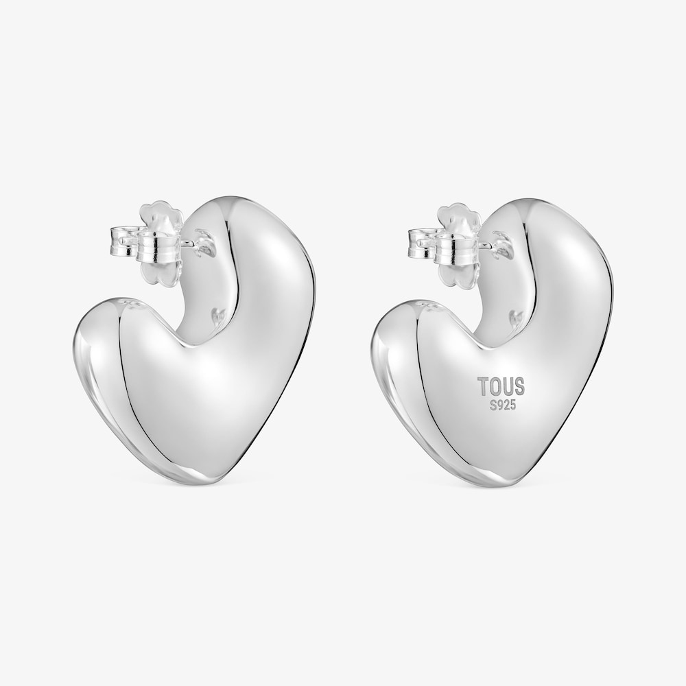 Pendientes de plata coraz&oacute;n Tabit