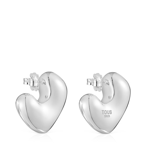 Pendientes de plata corazón Tabit