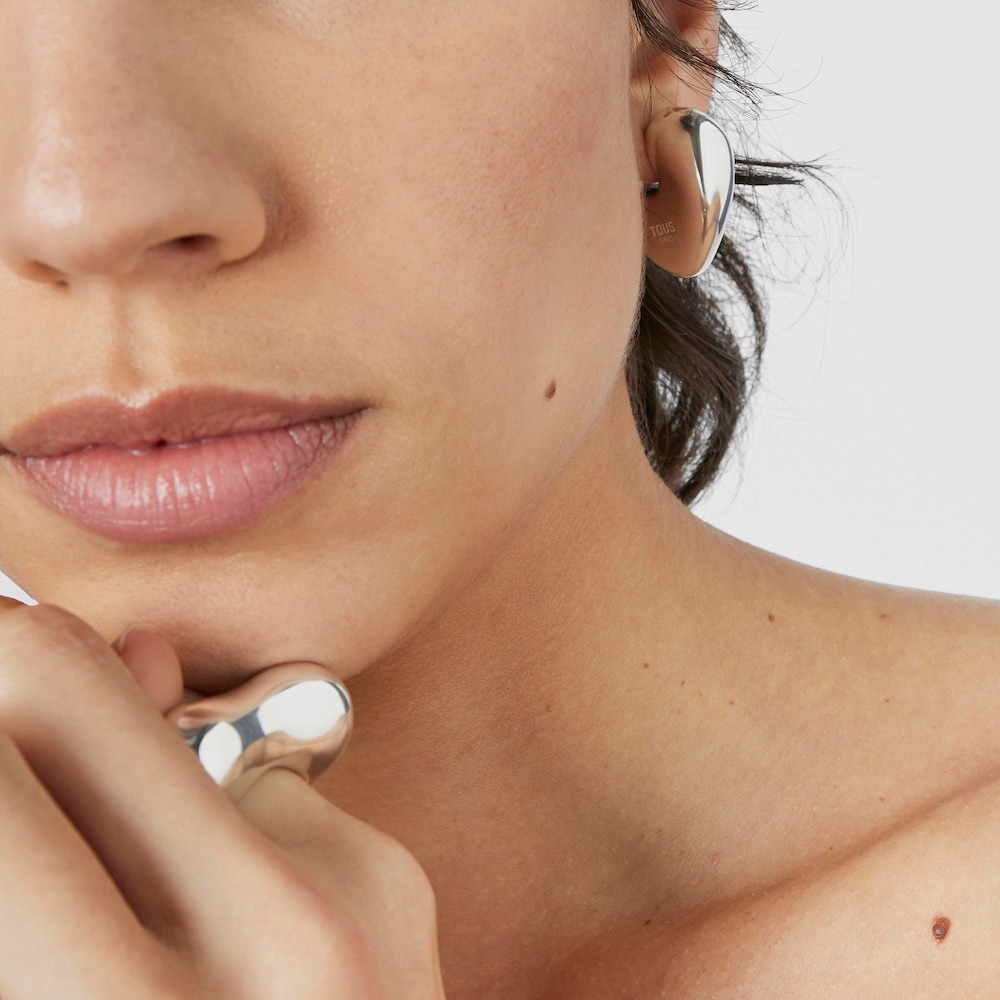 Pendientes de plata coraz&oacute;n Tabit