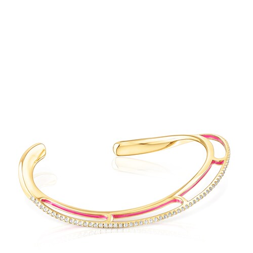 Bransoletka ze srebra vermeil z topazami Gregal image number 0