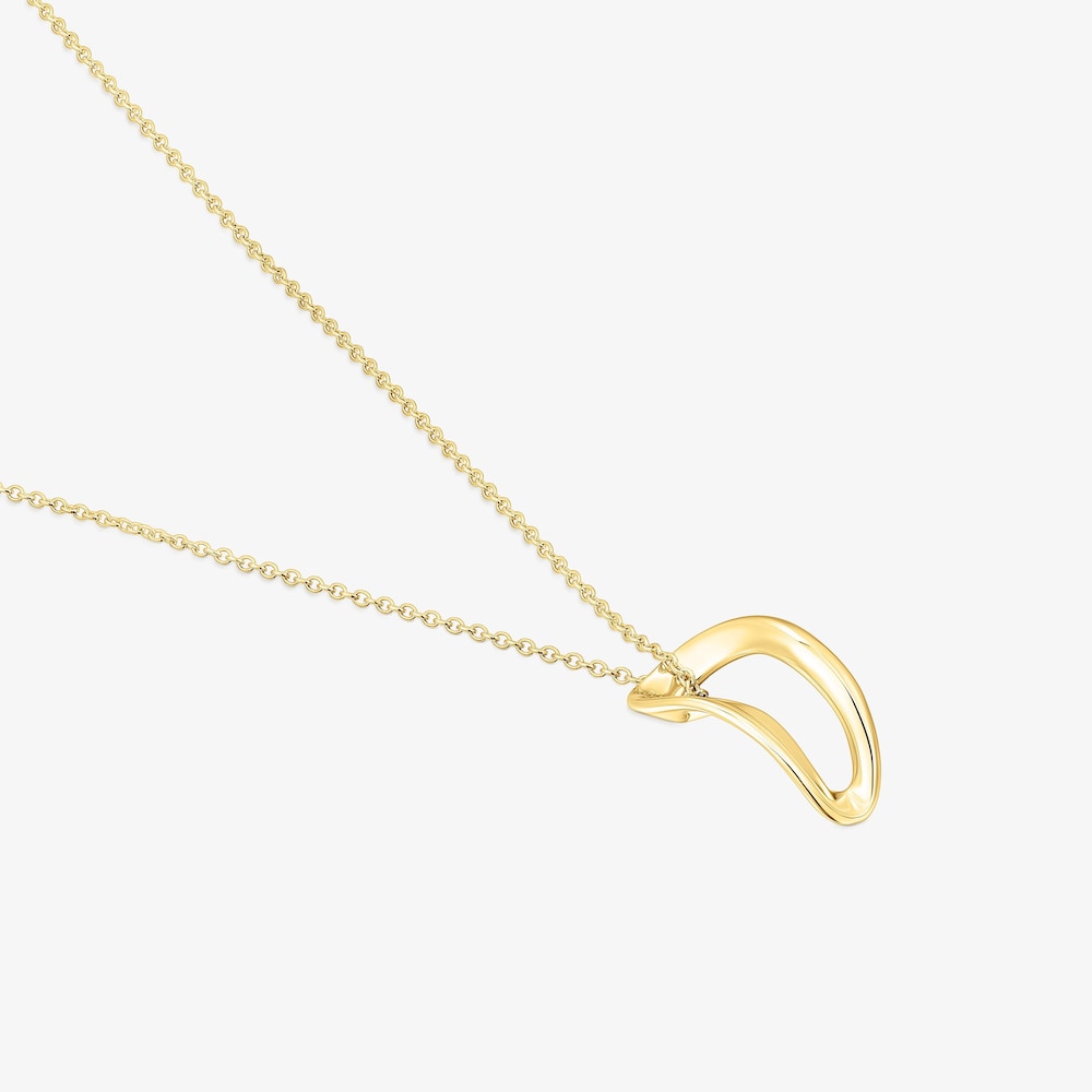 Collar con ba&ntilde;o de oro 18 kt sobre plata Gregal