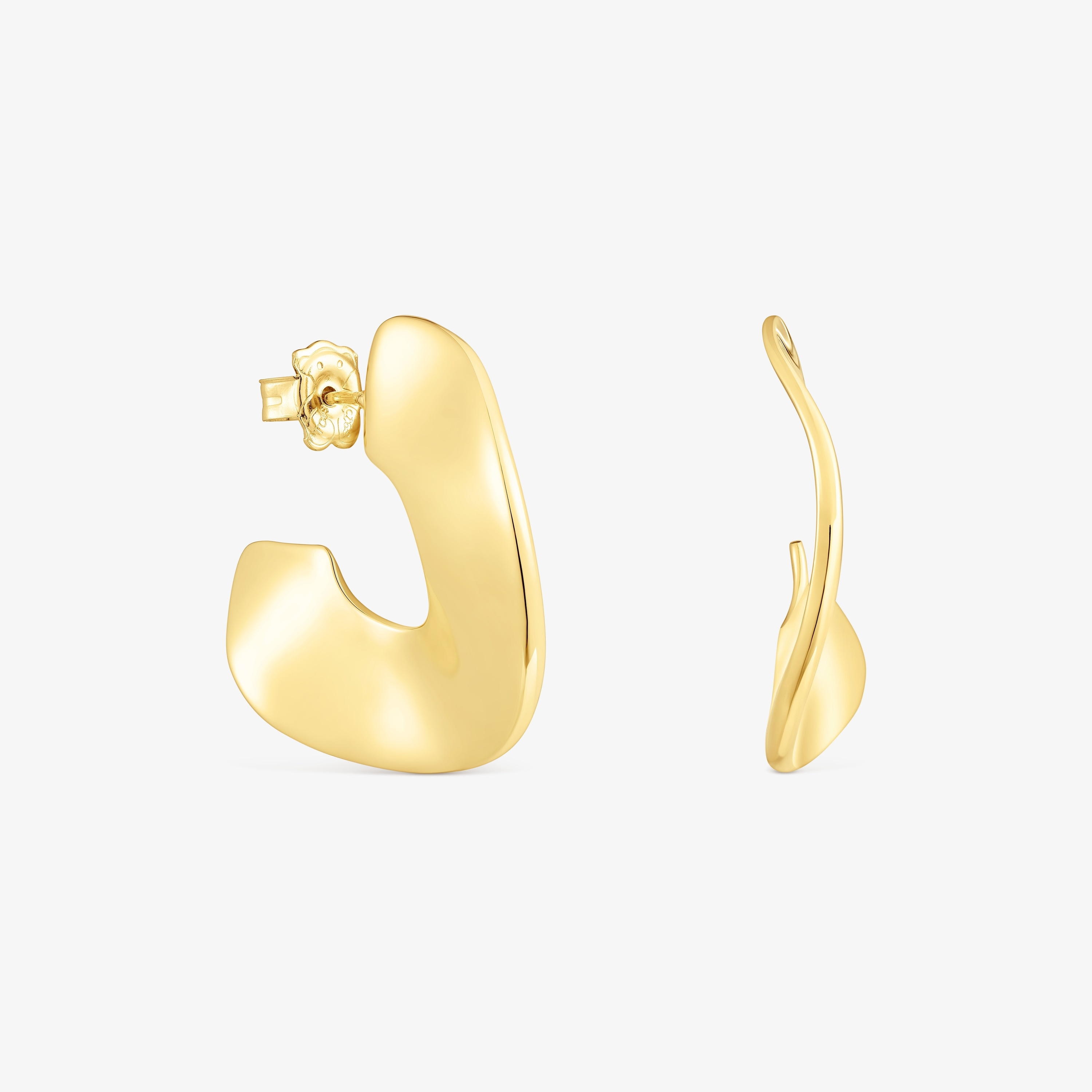 silver vermeil Hoop earrings Gregal