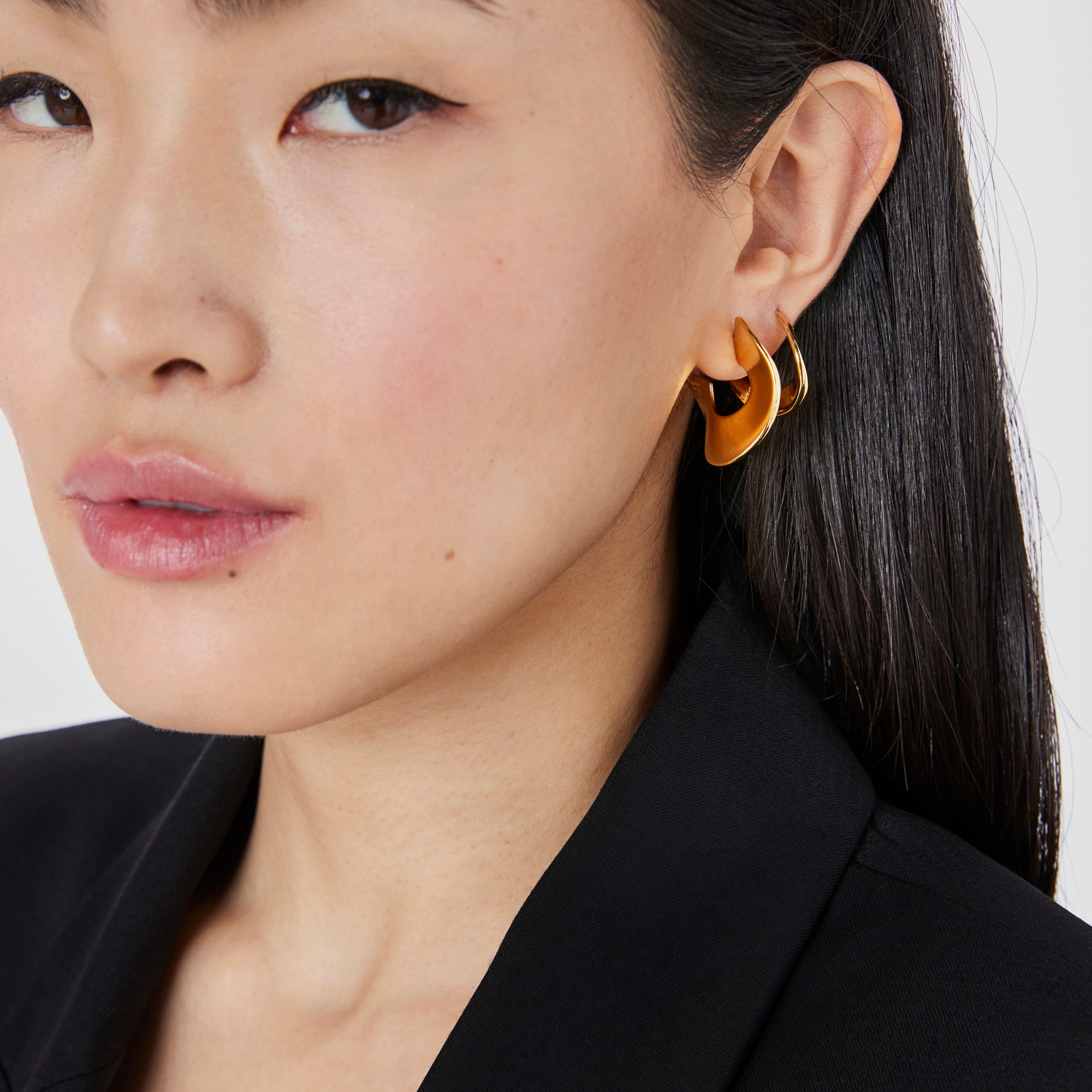 silver vermeil Hoop earrings Gregal