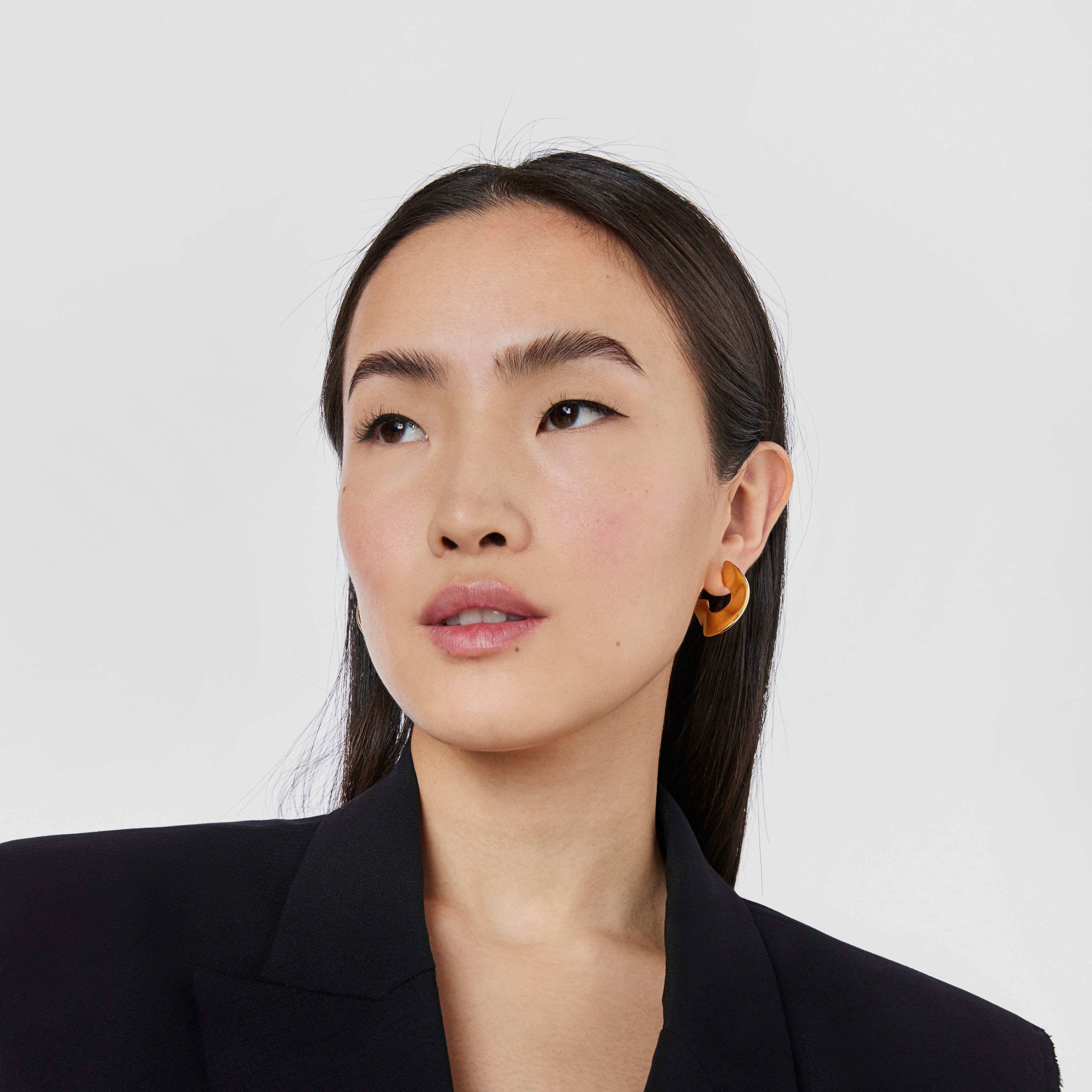 silver vermeil Hoop earrings Gregal