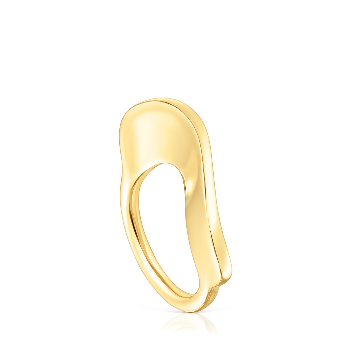 Anillo grande de plata vermeil Gregal