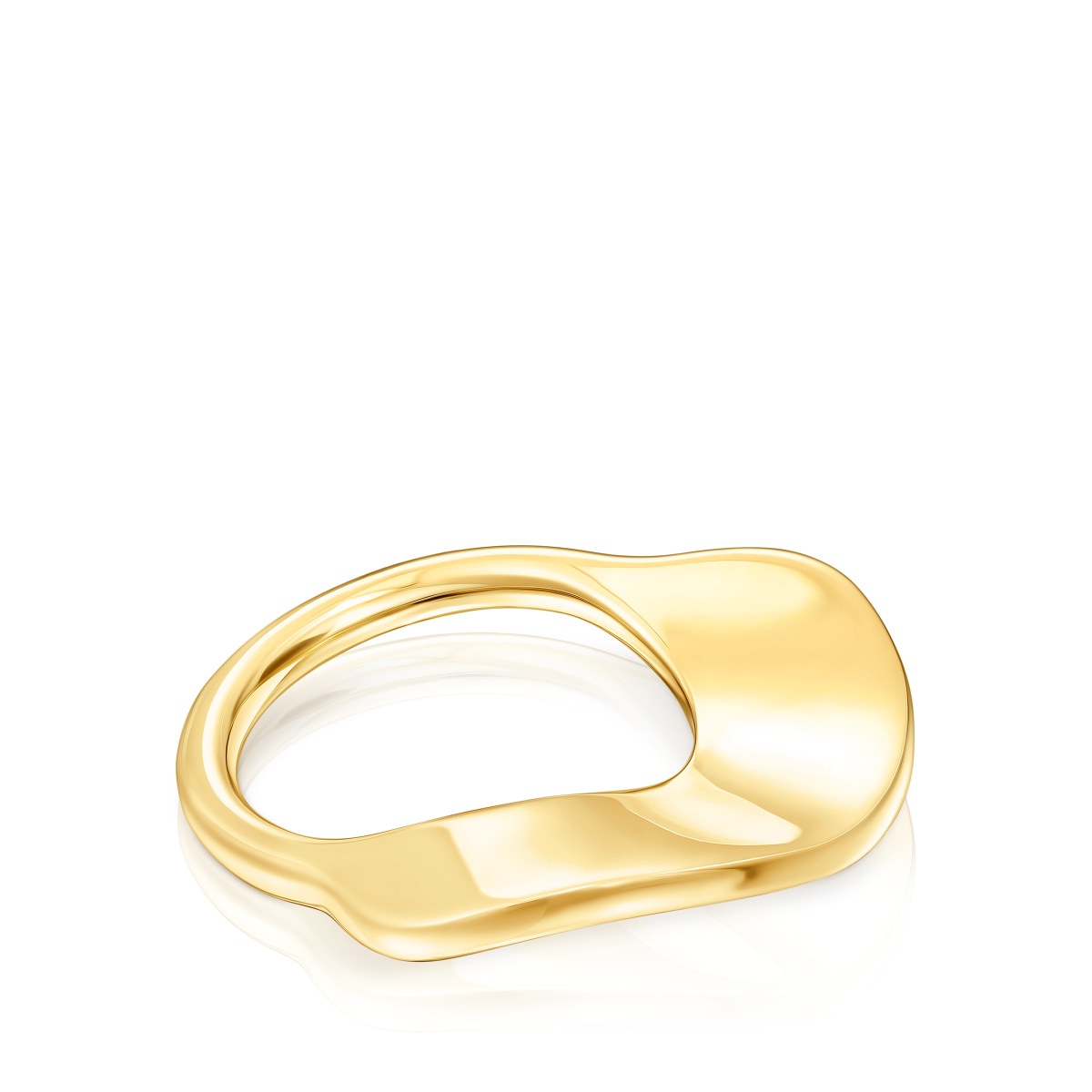 Anillo grande de plata vermeil Gregal