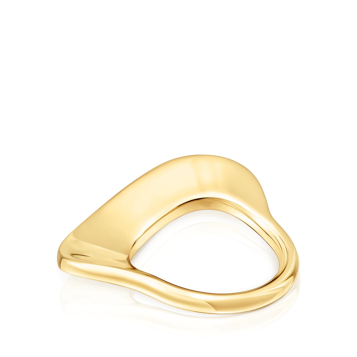 Anillo grande de plata vermeil Gregal