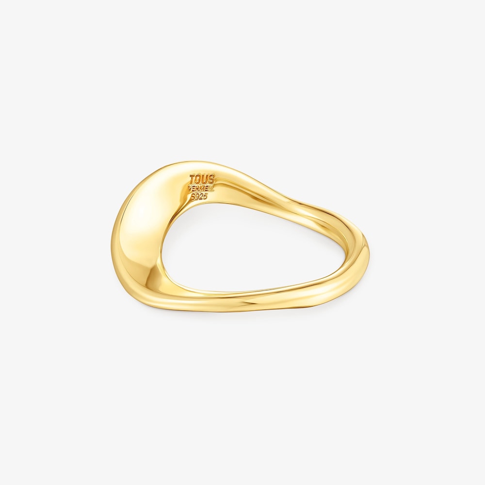 Anillo de plata vermeil Gregal