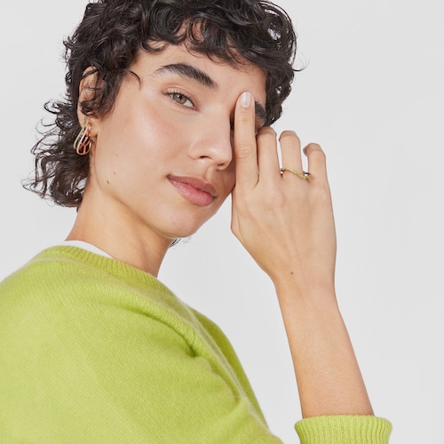 Silver vermeil Gregal ring with chrome diopside